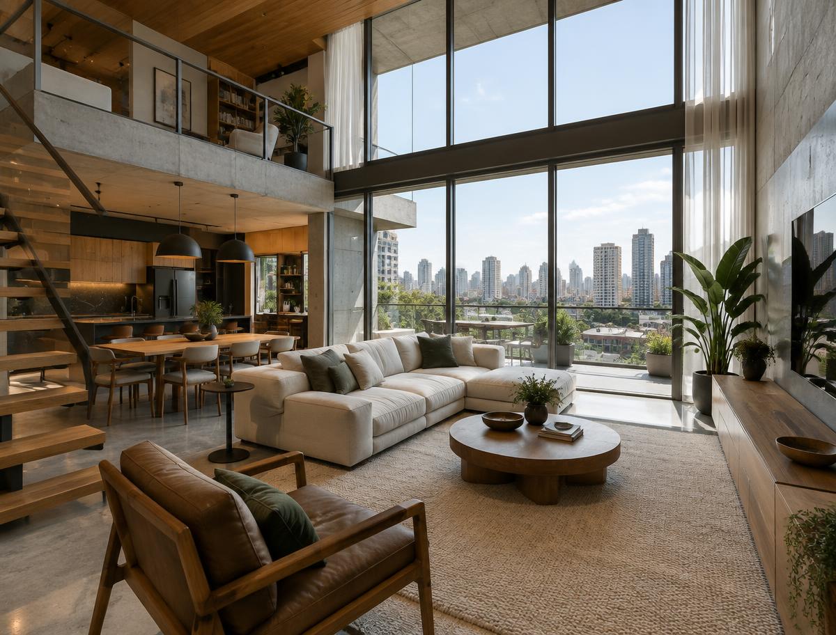 Loft mobiliado no Ecoville